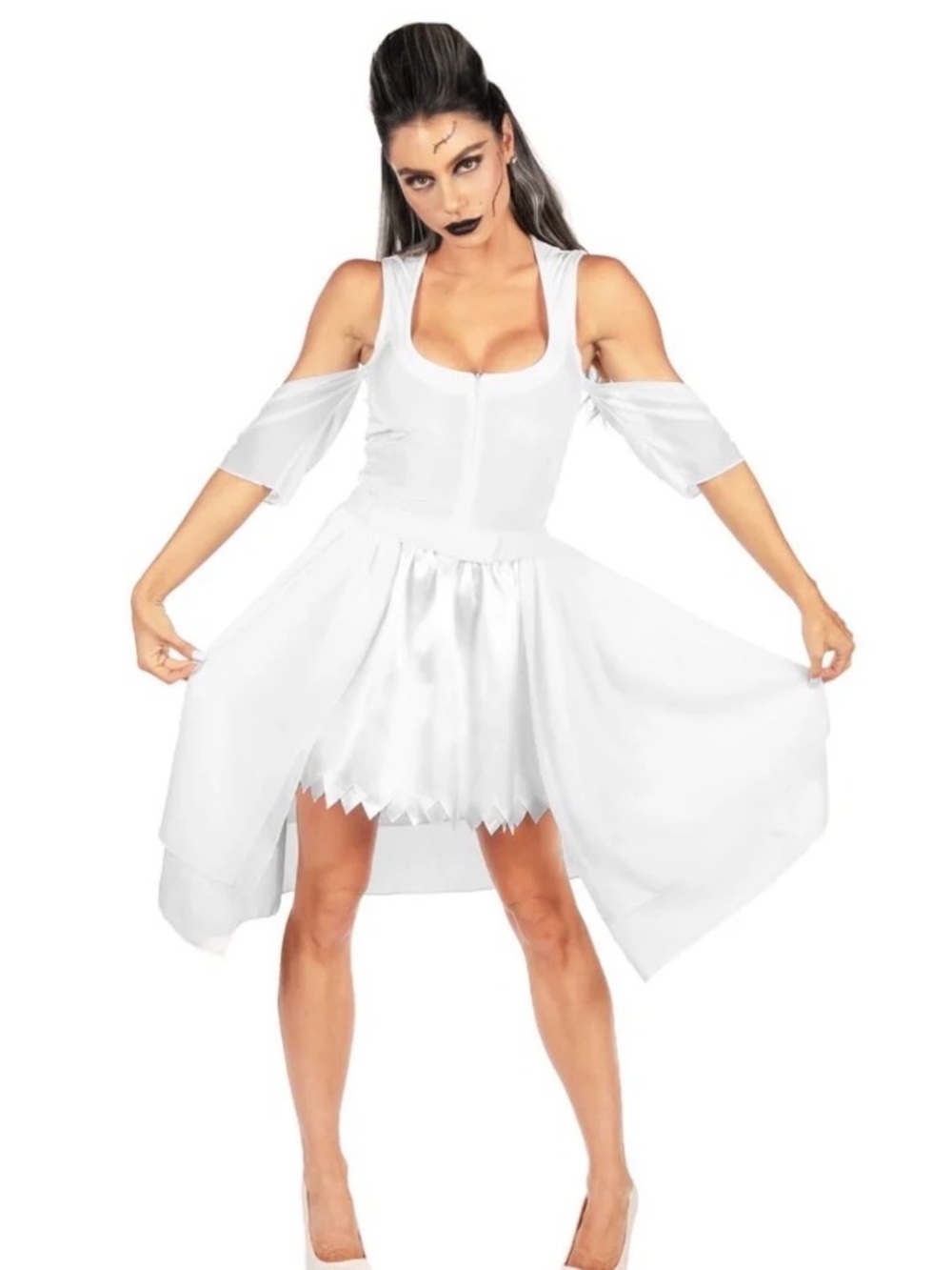 VAULTED Tipsy Elves Bride of Frankenstein Costume Dress NWT S